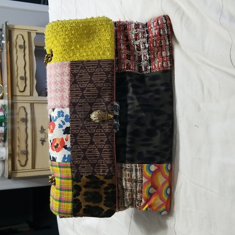 Kurt Geiger Patchwork XL Kensington Shoulder Bag Purse